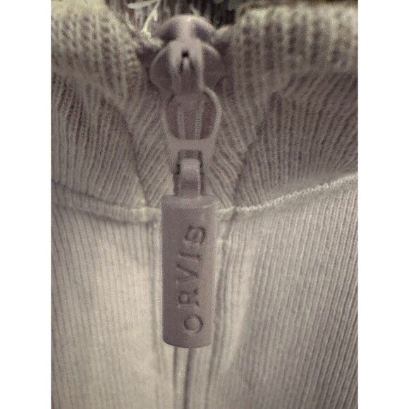 ORVIS Womens 1/4 Zip Pullover Flip Cuff Ribbed Sweater (Lilac, Medium) EUC - Picture 4 of 10